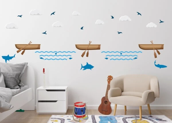 FNWD2 - Row Row Row Wall Decals